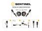Preview: Lazer Lamps Sentinel 9" Standard in Weiß mit Positionslicht