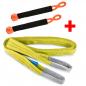 Preview: Rockfoxx Bergeset 4m Pannenhilfe Abschleppseil Offroad