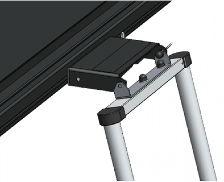 Alu-Cab LT-50 "Lightweight" Dachzelt Verlängerungshalter für Leiter