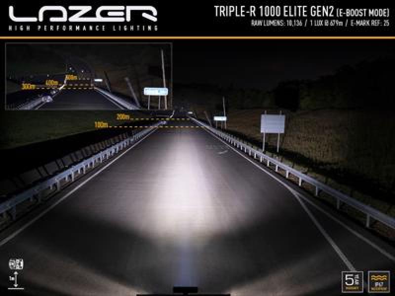Preview: Lazer Lamps Triple-R 1000 Elite - Gen2, schwarz
