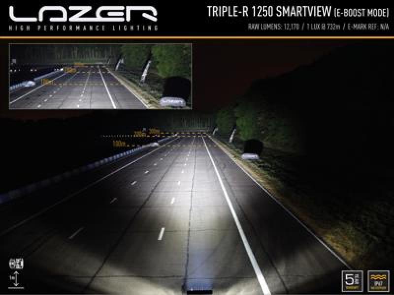 Lazer Lamps Triple-R 1250 Smartview, schwarz