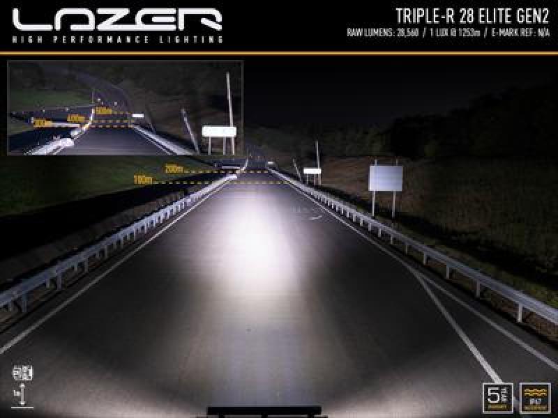 Preview: Lazer Lamps Triple-R 28 Elite - Gen2, schwarz