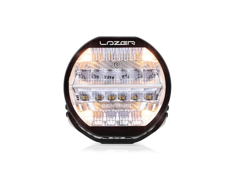 Preview: Lazer Lamps Sentinel 9" Chrome in Schwarz mit Positionslicht