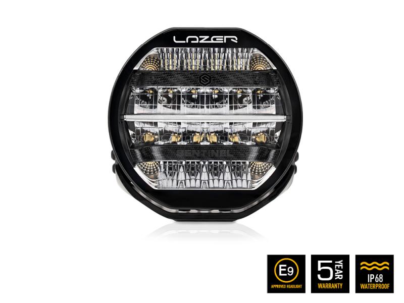 Preview: Lazer Lamps Sentinel 9" Standard in Schwarz mit Positionslicht