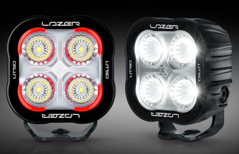 Lazer Lamps Utility-50 Schwarz (CISPR 25 Klasse 5)