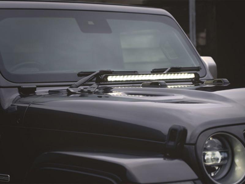 Preview: Lazer Lamps Hauben-Halterungs-Kit für Jeep Wrangler JL (2017+) für Linear-24