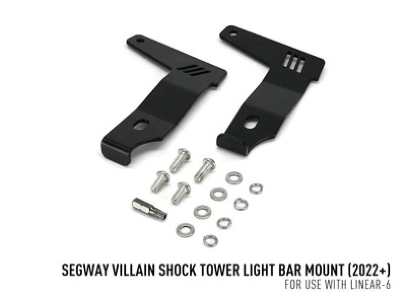 Lazer Lamps Stoßdämpferturm-Montagesatz für Segway Villian 2022+ (für Linear-6 & Linear-6 Elite)