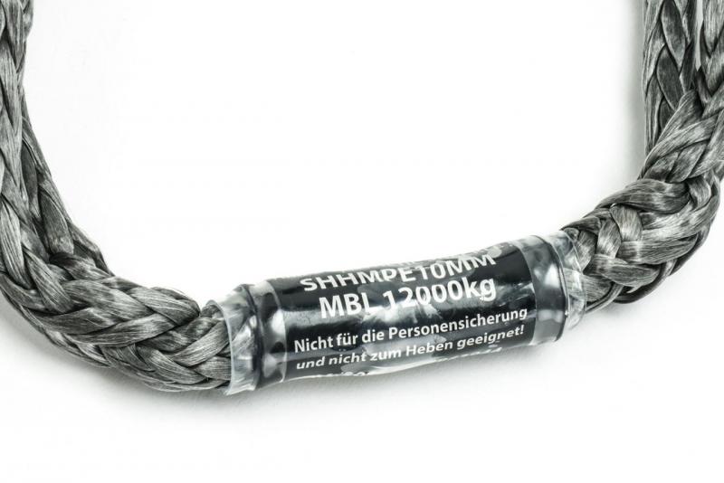 Preview: Nakatanenga Softschäkel 10mm - Bruchfestigkeit 12.000kg grau