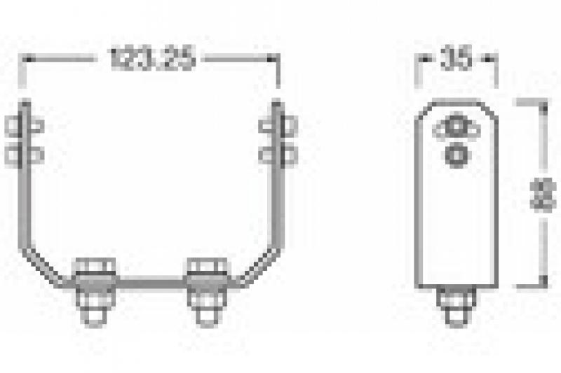 OSRAM Scheinwerferhalter für PX Serie - Schwerlastmontage