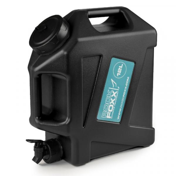 Rockfoxx Wasserkanister mit Zapfhahn, 12L, schwarz