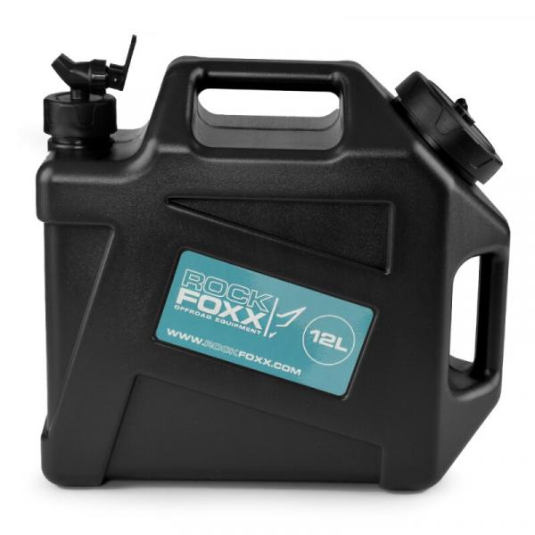 Preview: Rockfoxx Wasserkanister mit Zapfhahn, 12L, schwarz