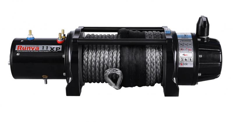 Runva - 11XP Premium 12V Seilwinde mit Syntethik Seil inkl. Zubehör