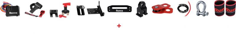 Preview: Runva - 11XP Premium 12V Seilwinde mit Syntethik Seil inkl. Zubehör
