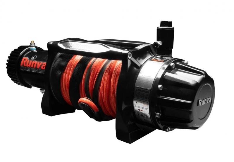 Preview: Runva - EWB12K MAX 12V Seilwinde mit Armortech Synthetik Seil