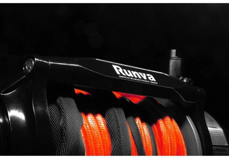 Runva - EWB12K MAX 12V Seilwinde mit Armortech Synthetik Seil