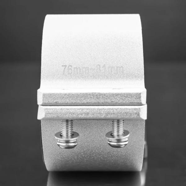 Preview: STEDI Rohrklemme Montagehalterungen Silber 76 - 81 mm