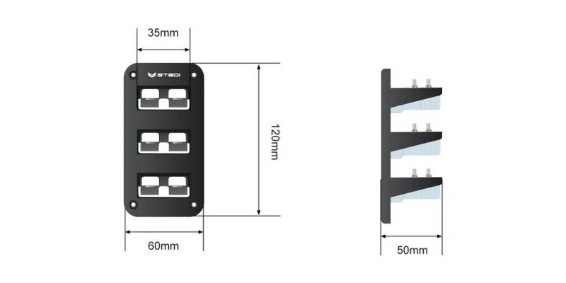 Preview: STEDI 3-fach Anderson Steckanschluss