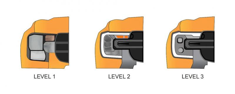 Preview: STEDI Next-Gen Ford Ranger & Ranger Raptor (ab 2023-) Fernlicht Adapter - Level 2