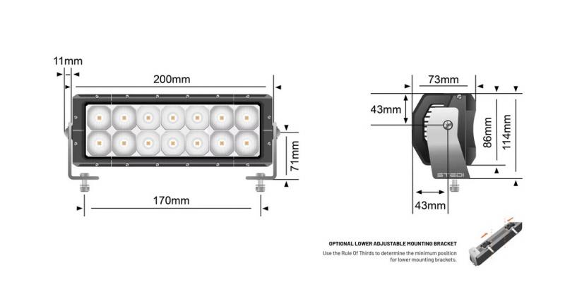 STEDI LightBar ST4K 8 Zoll