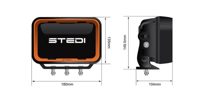 Preview: STEDI Quad EVO LED Driving Light (Centre Module)