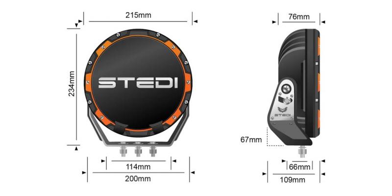 STEDI Type-X™ PRO LED Driving Lights (1 Stück)