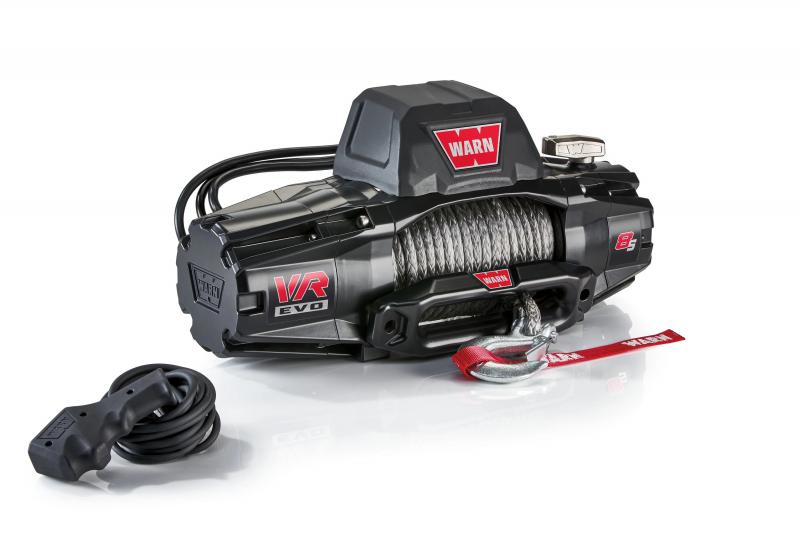 Preview: WARN Seilwinde VR EVO 8s 12V 3.630 kg Zugkraft, Kunststoffseil