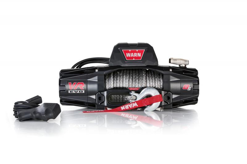 Preview: WARN Seilwinde VR EVO 8s 12V 3.630 kg Zugkraft, Kunststoffseil