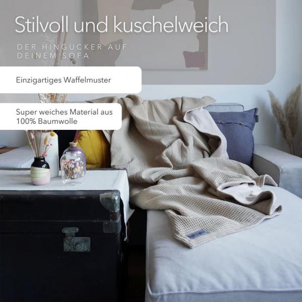 Preview: Blanketino Kuscheldecke Natur