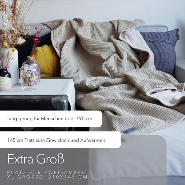 Preview: Blanketino Kuscheldecke Natur