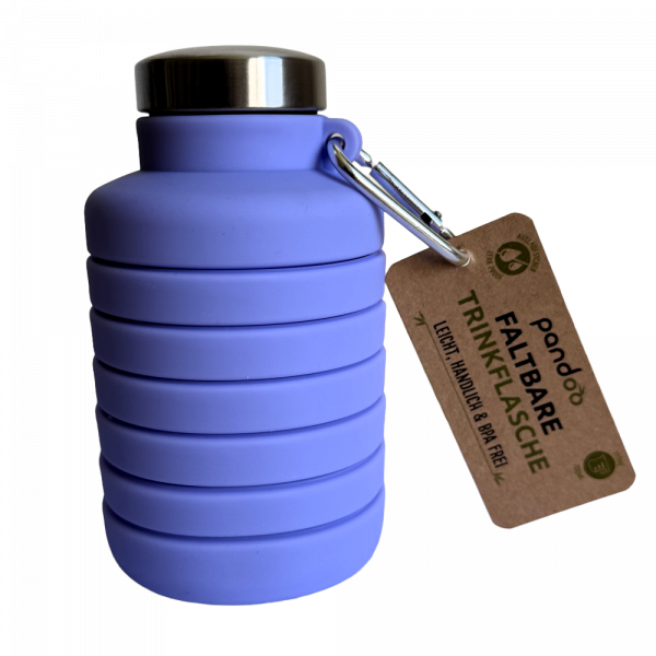Preview: pandoo faltbare Silikon-Trinkflasche 700 ml