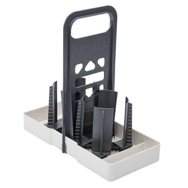 purvario Flaschenhalter Multi Tray OELE, hellgrau