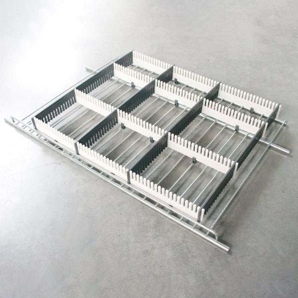 Preview: purvario Stauleiste für Kühlschränke, hellgrau