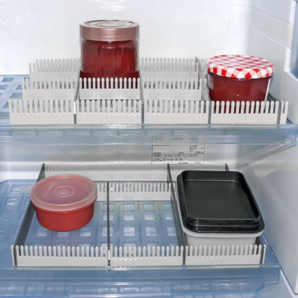 purvario Stauleiste für Kühlschränke, hellgrau