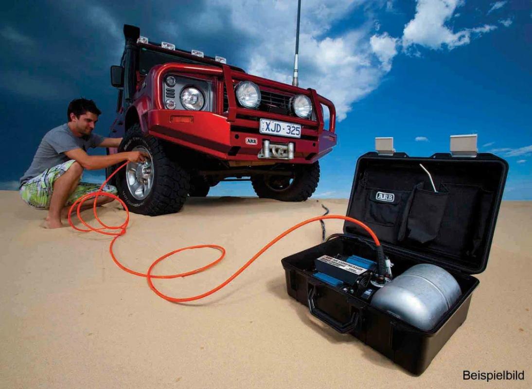 ARB Doppelkompressor 12/24V, inkl. Zubehör, 6m Schlauch und 4l Tank