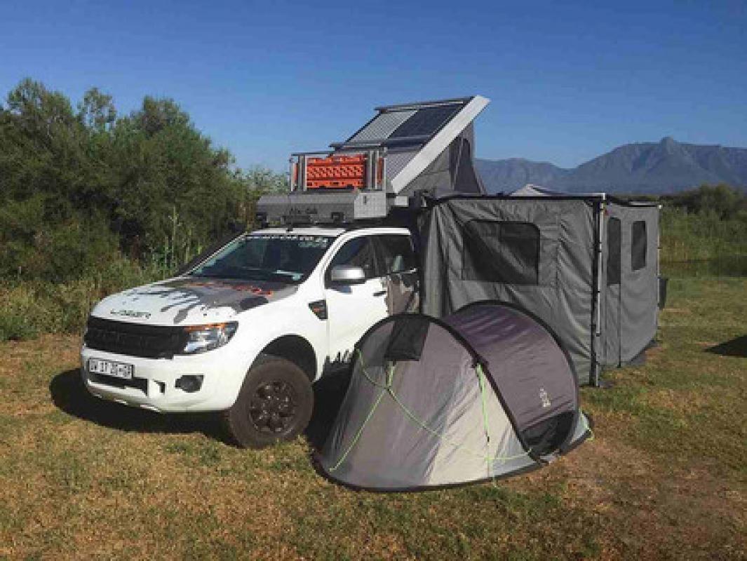 Alu-Cab 270° Markise Seitenwände Set links