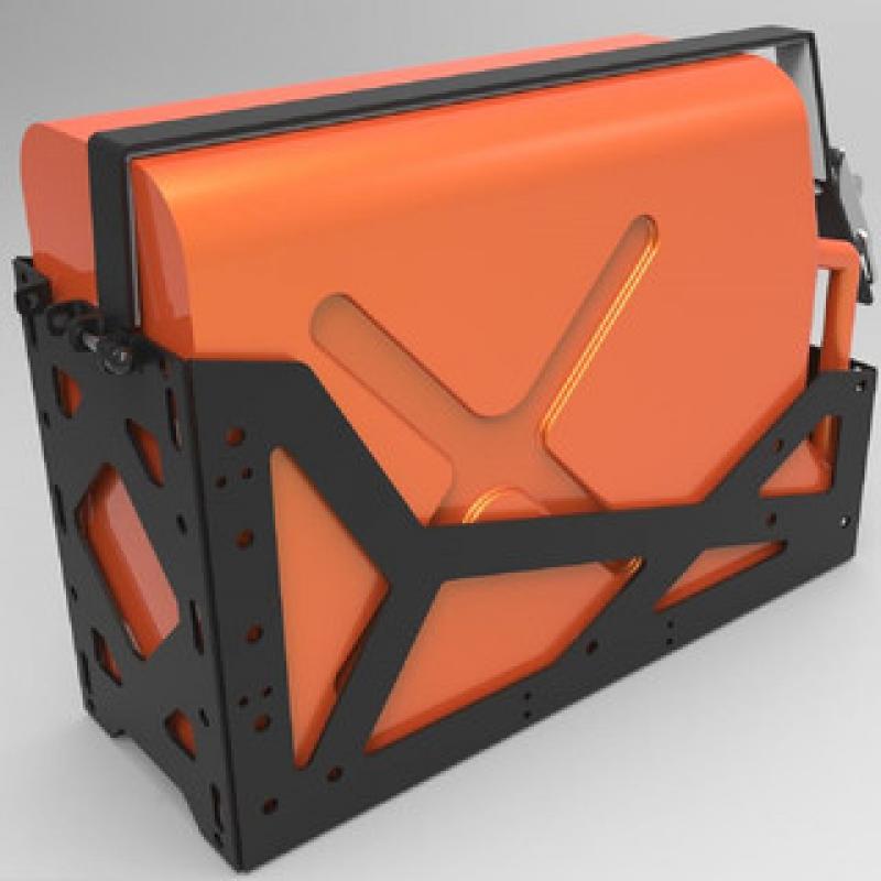 Alu-Cab Kanisterhalter Links/Rechts schwarz