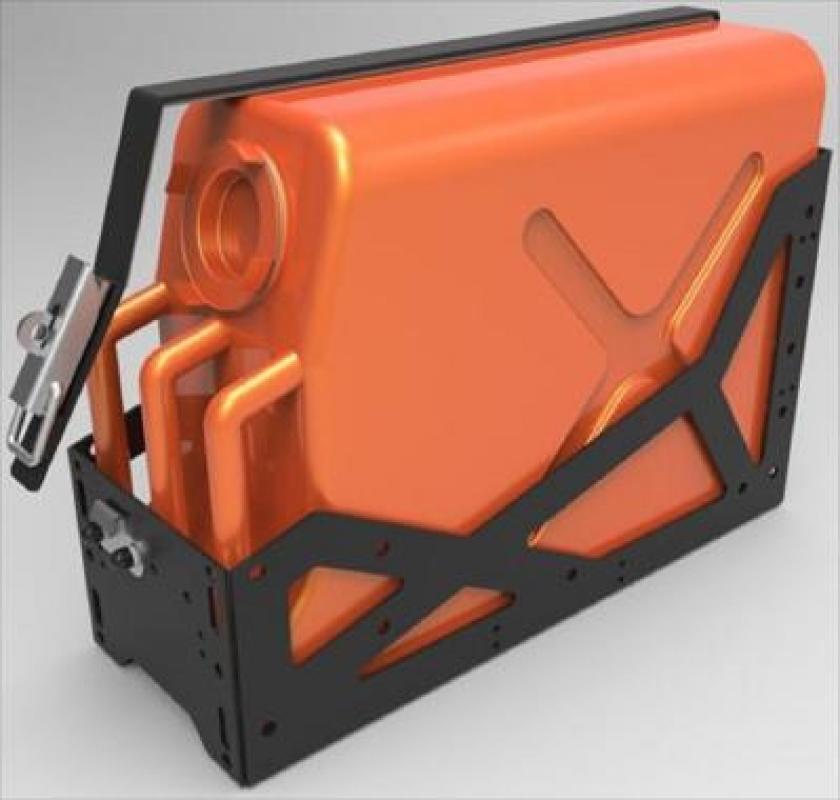 Alu-Cab Kanisterhalter Links/Rechts schwarz