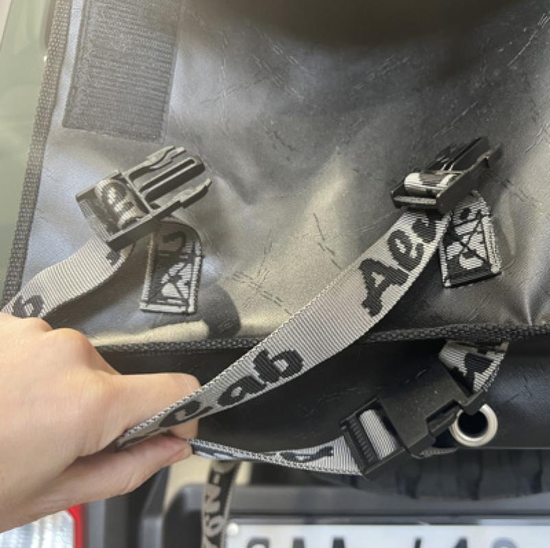 Alu-Cab Reserverad Tasche Schwarz - Groß