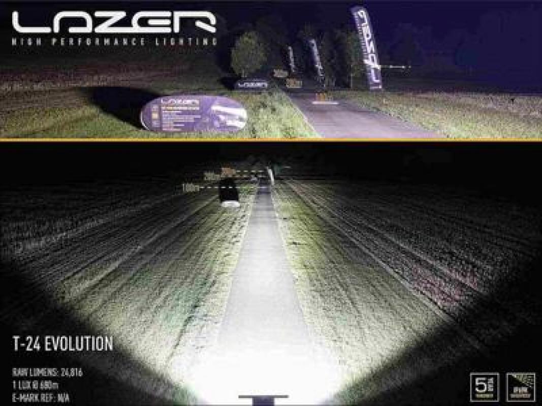 Lazer Lamps T24 Evolution LED-Scheinwerfer Schwarz