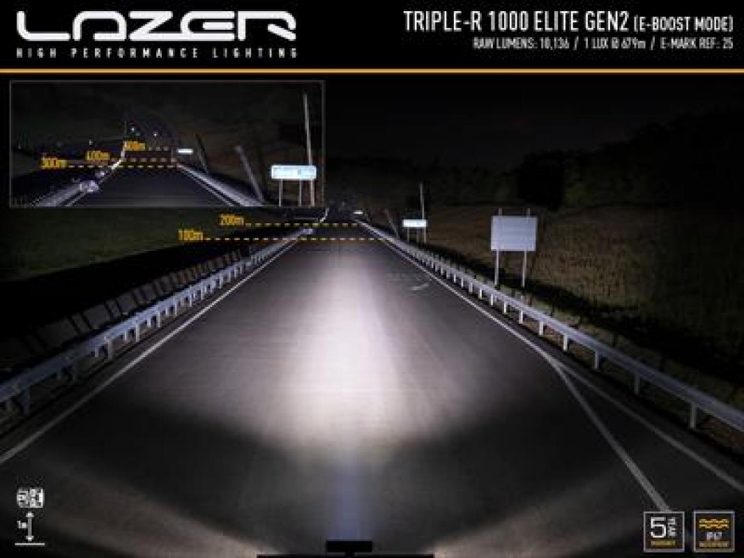Lazer Lamps Triple-R 1000 Elite - Gen2, schwarz