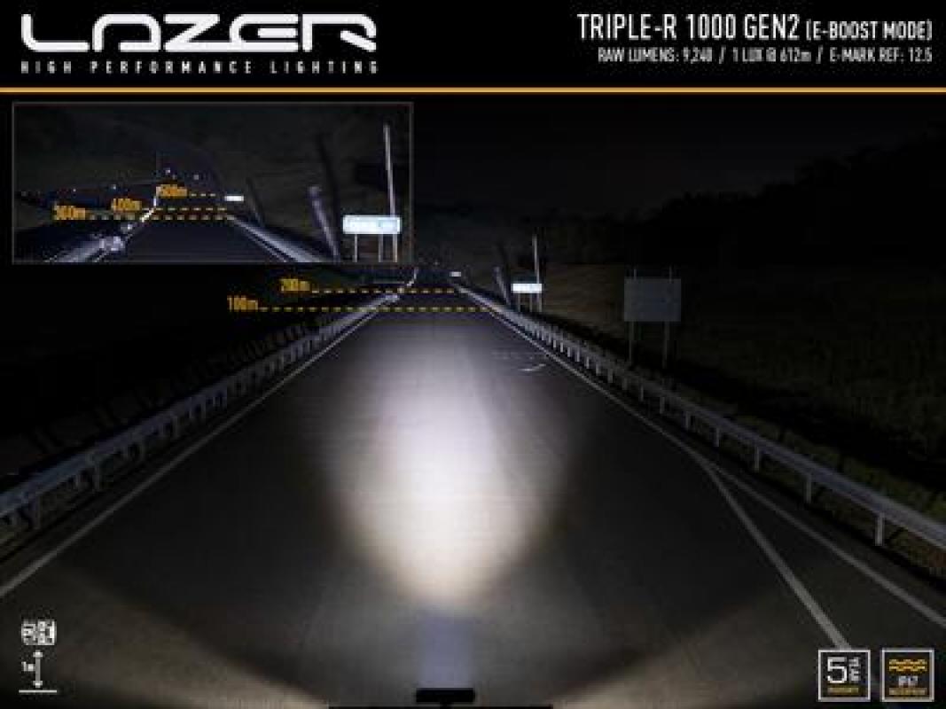 Lazer Lamps Triple-R 1000 - Gen2 (with Pos Light), schwarz