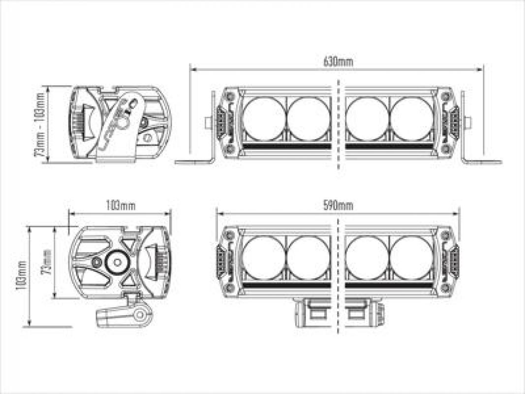 Lazer Lamps Triple-R 1250 Smartview, schwarz