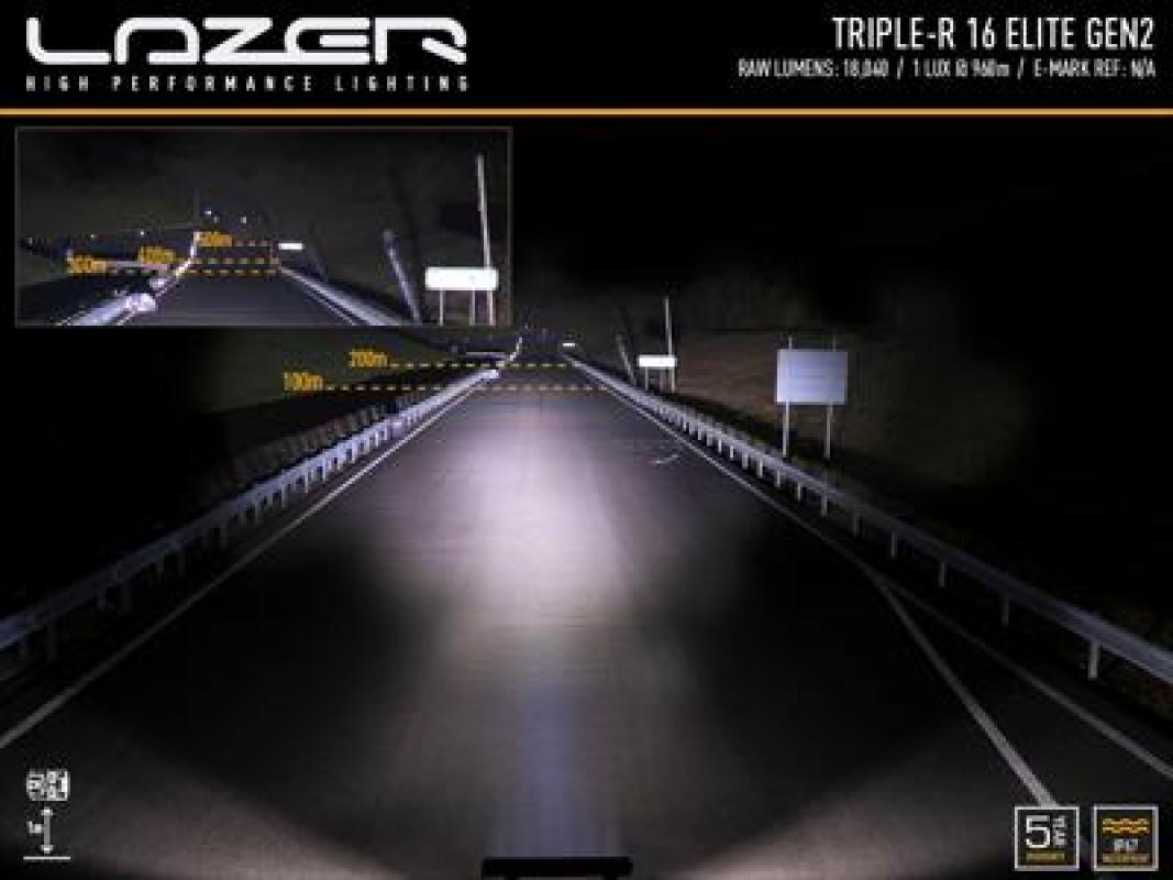 Lazer Lamps Triple-R 16 Elite - Gen2, schwarz