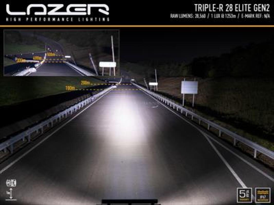 Lazer Lamps Triple-R 28 Elite - Gen2, schwarz