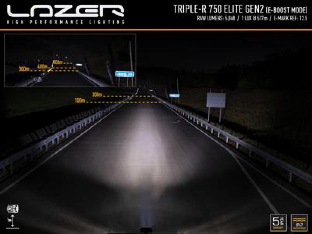 Lazer Lamps Triple-R 750 Elite - Gen2, schwarz