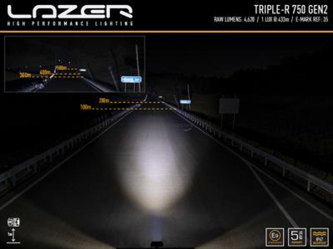 Lazer Lamps Triple-R 750 - Gen2 (with Pos Light), schwarz
