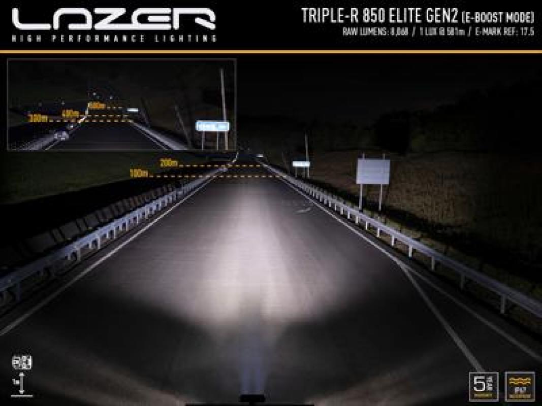Lazer Lamps Triple-R 850 Elite - Gen2, schwarz
