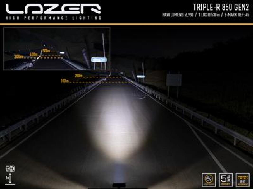 Lazer Lamps Triple-R 850 - Gen2 (with Pos Light), schwarz