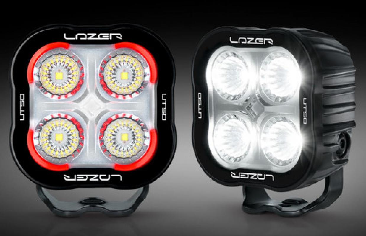 Lazer Lamps Utility-50 Schwarz (mit Beacon-Funktion)