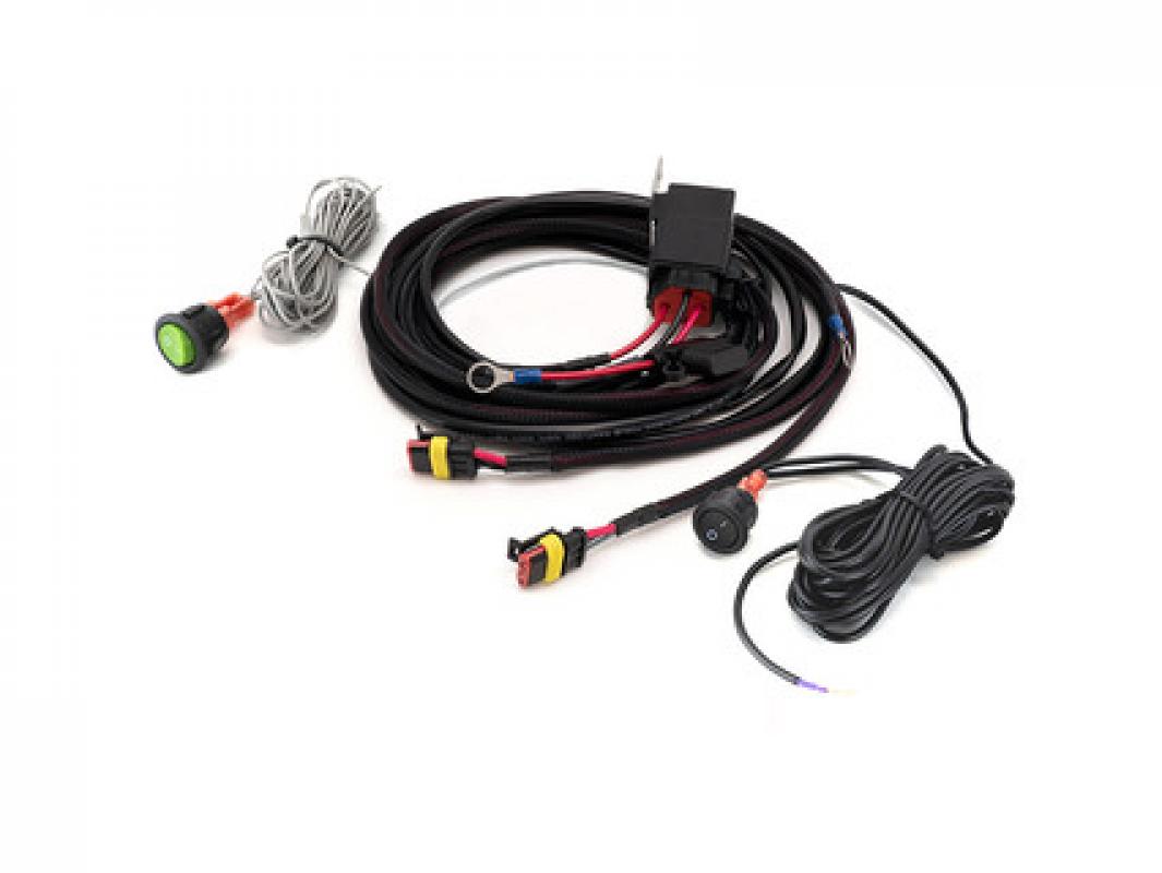 Lazer Lamps Kabelsatz mit Momentanschalter für zwei Linear 6 Elite+ (3-poligem, Superseal, 12V)